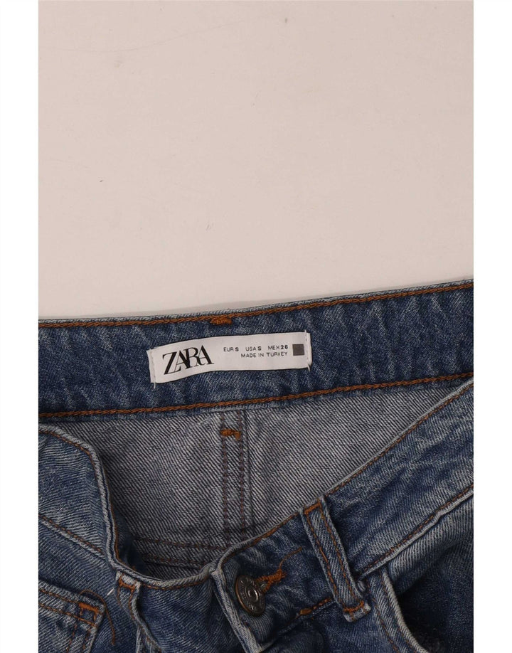 Fusta Maxi Denim Zara Femei Mic W26 Albastru