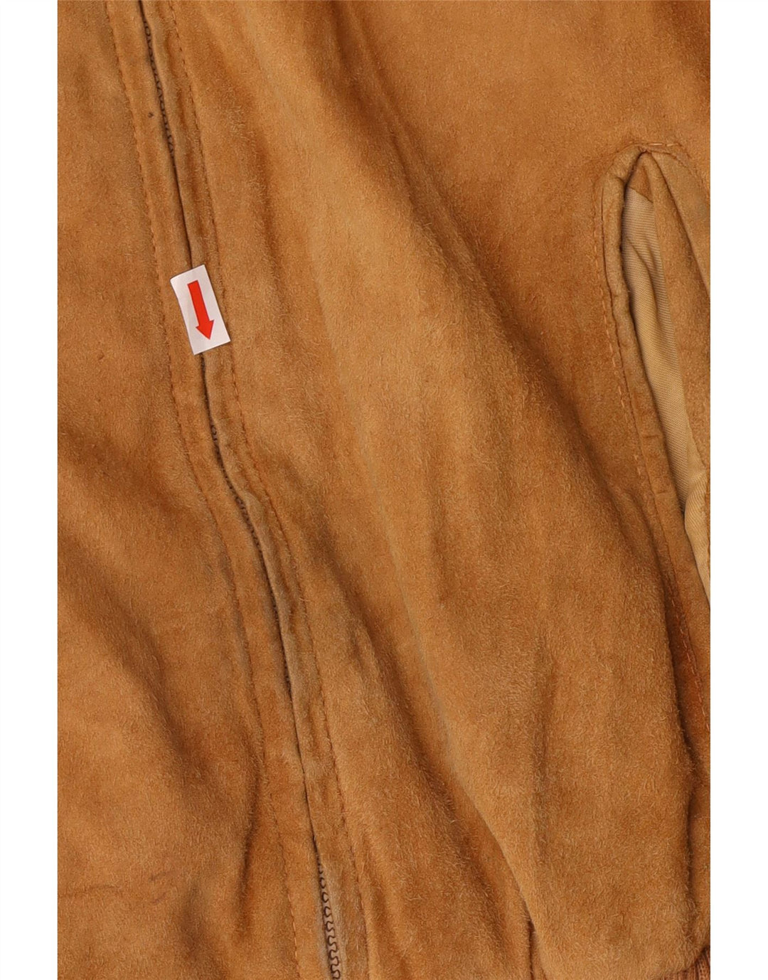 Bomber vintage pentru bărbați din piele intoarsa UK 42 XL din piele maro