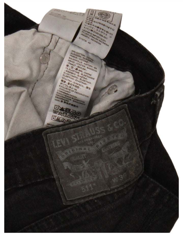 Blugi Levi's 511 Slim pentru bărbați W36 L32 bumbac negru