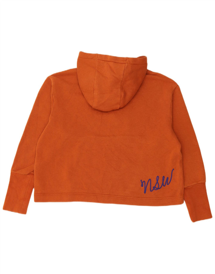 Pulover supradimensionat pentru femei Nike UK 14 bumbac portocaliu mediu