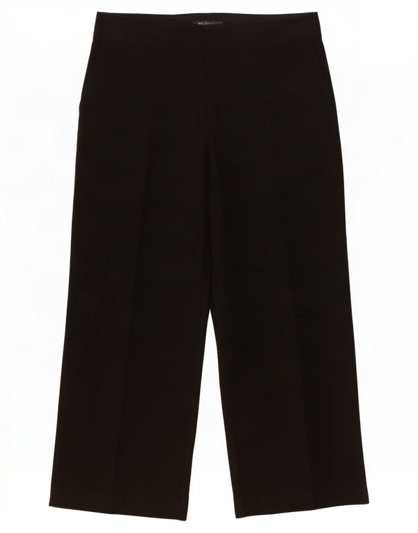 Marks & Spencer Pantaloni chino pentru femei cu picioare largi UK 16 Large W34 L29 Negru