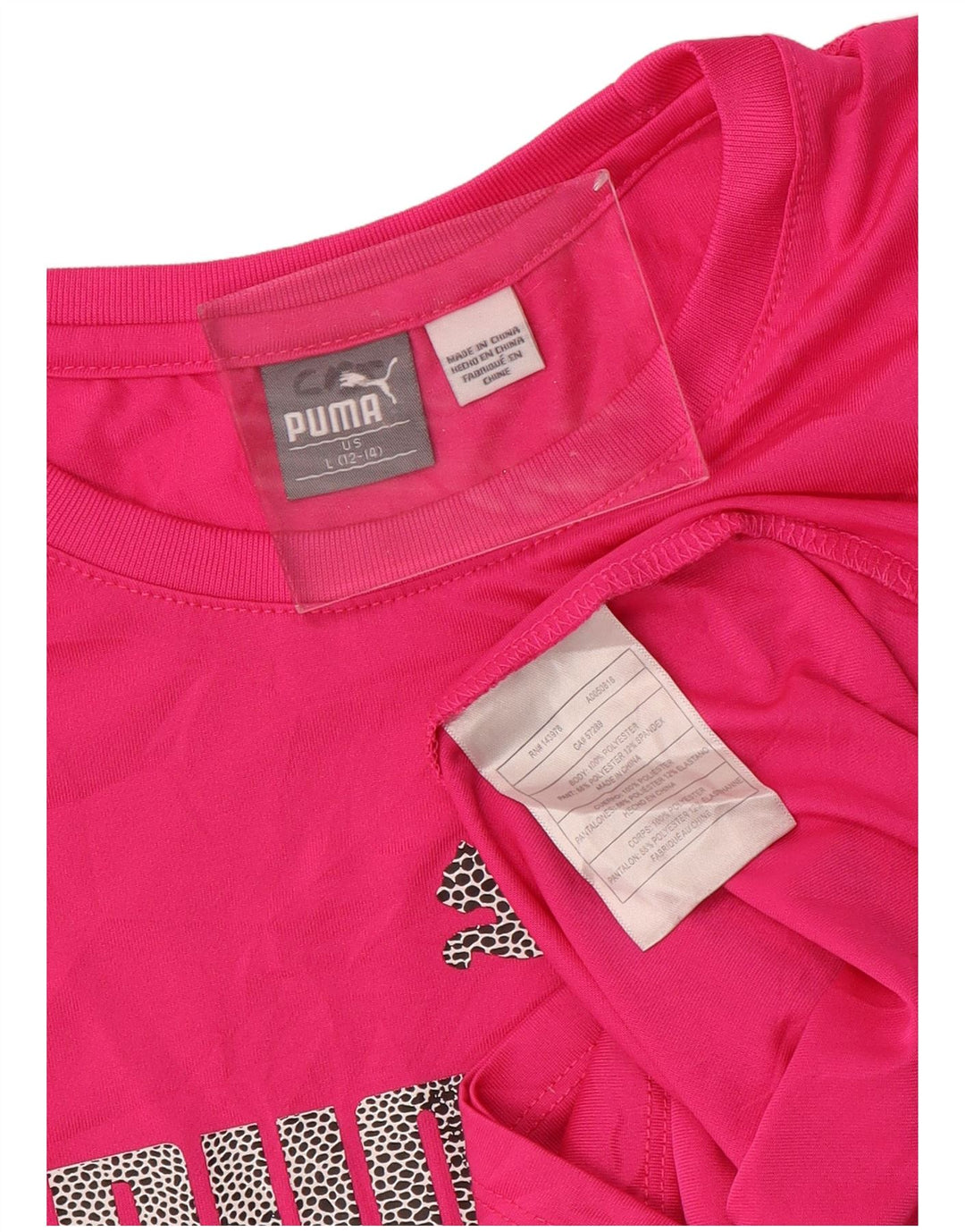 Tricou grafic PUMA Fete Top 12-13 ani Poliester roz mare