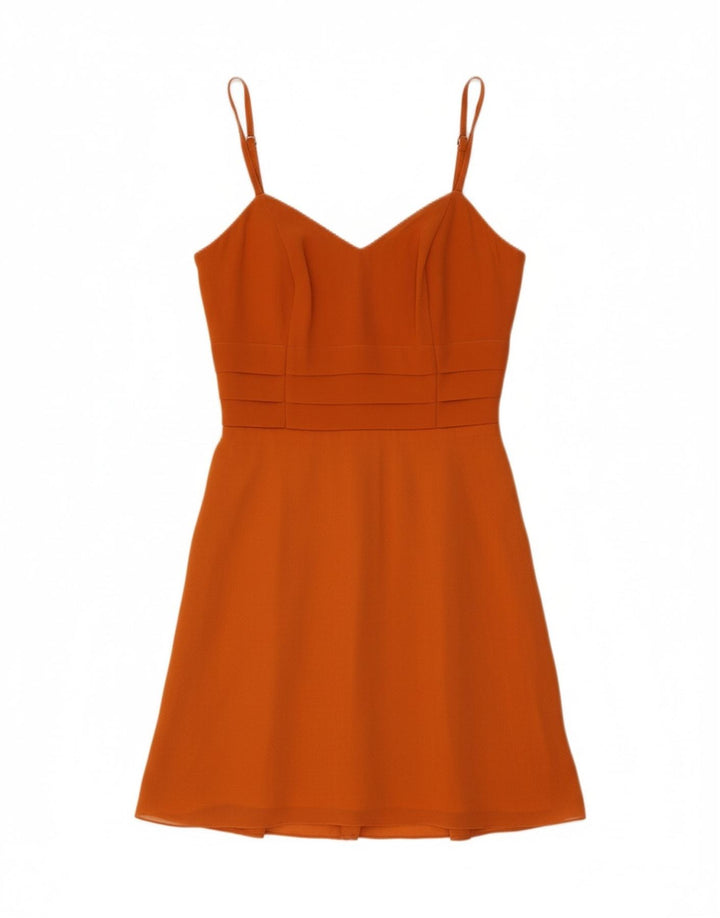 VINTAGE Womens Couture Sundress IT 42 Medium Orange Vintage Vintage and Second-Hand Vintage from Messina Hembry 