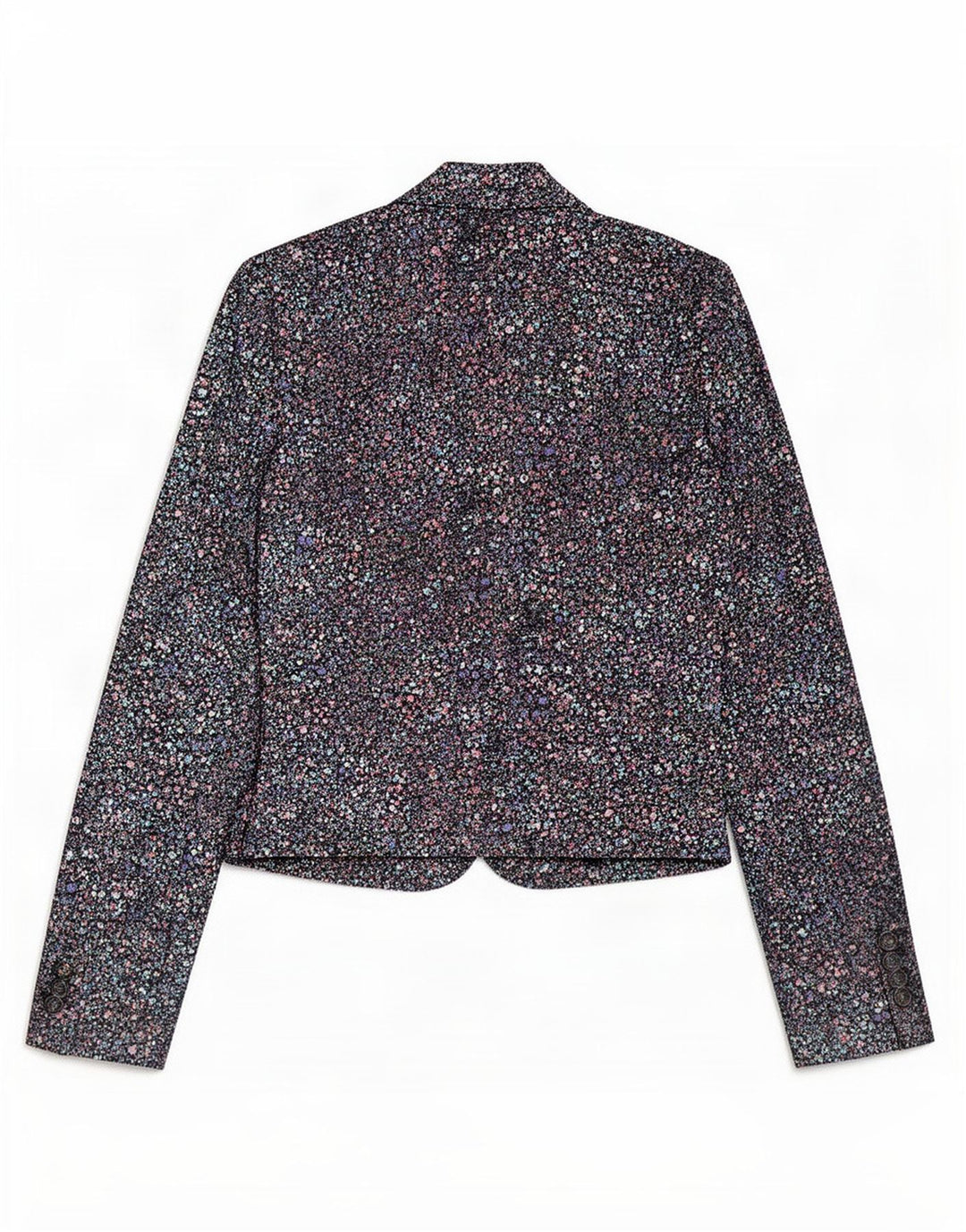 Jachetă Bolero pentru femei Monsoon UK 12 Medium Black Floral Bumbac