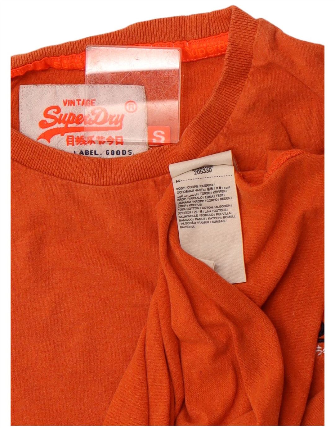 Tricou grafic pentru bărbați Superdry Top mic din bumbac portocaliu