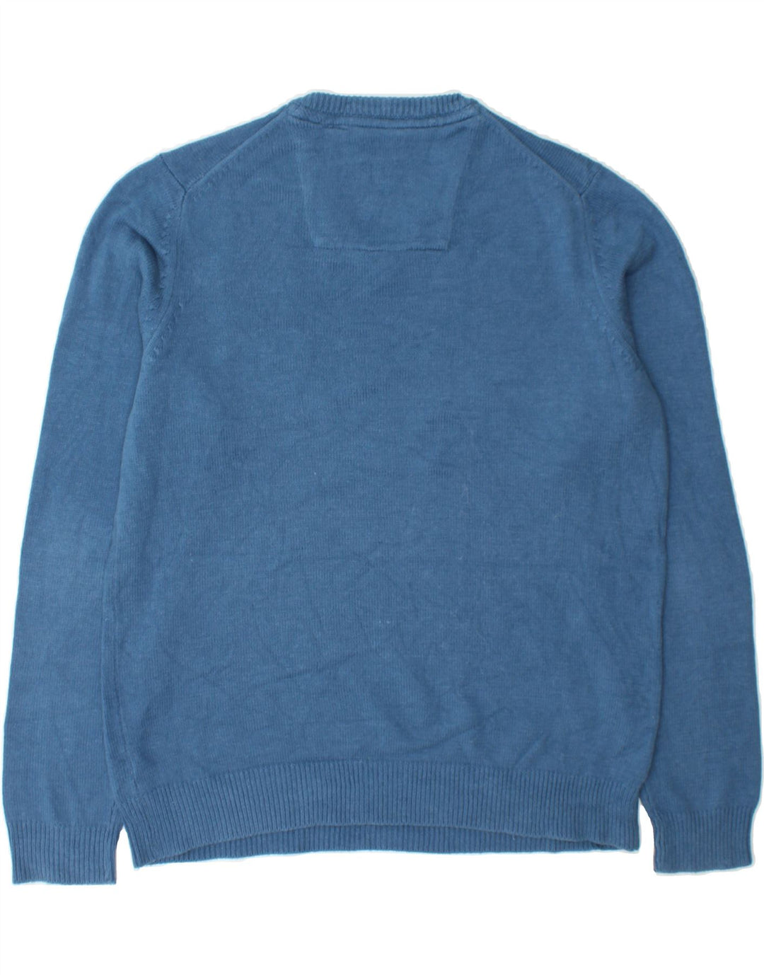 IZOD Mens V-Neck Jumper Sweater Large Blue Cotton Vintage Izod and Second-Hand Izod from Messina Hembry 
