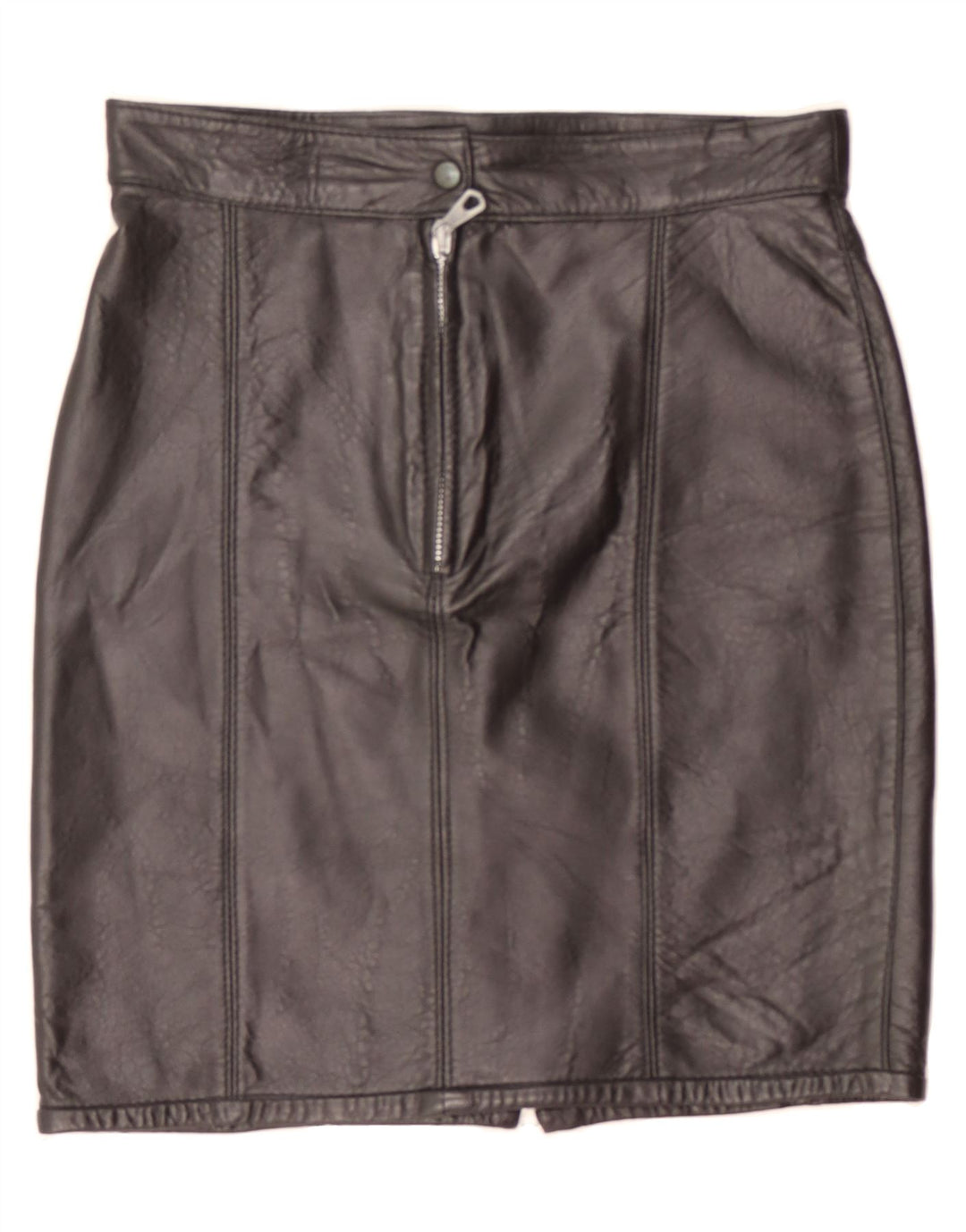 VINTAGE Womens Leather Pencil Skirt W30 Medium  Black Classic Vintage Vintage and Second-Hand Vintage from Messina Hembry 