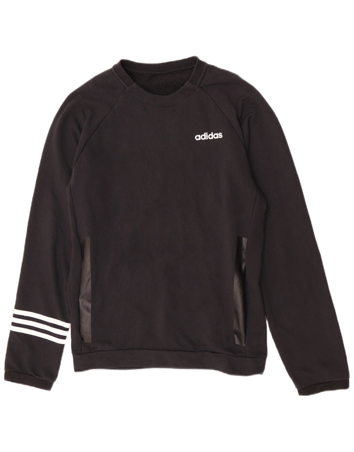 Hanorac pentru bărbați Adidas Regular Fit Pulover Medium Negru Bumbac