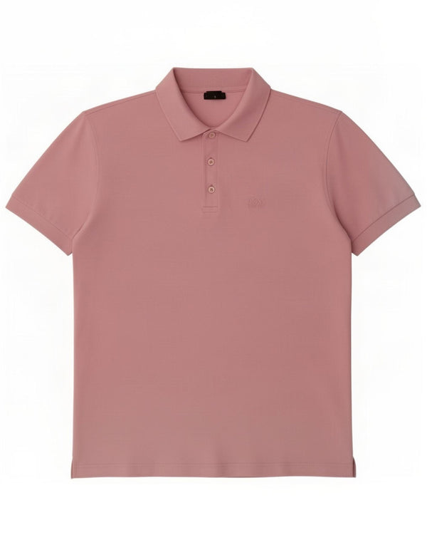 Tricou polo pentru bărbați Hugo Boss, bumbac roz mare
