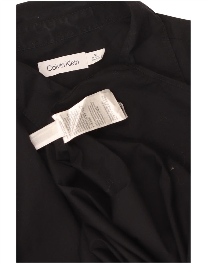 Cămașă pentru bărbați CALVIN KLEIN, bumbac mediu negru
