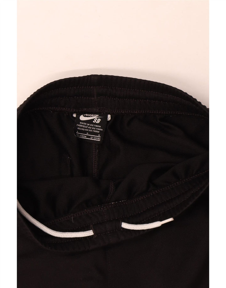 Pantaloni scurți sport grafic Nike pentru băieți 12-13 ani, mari, negru, poliester