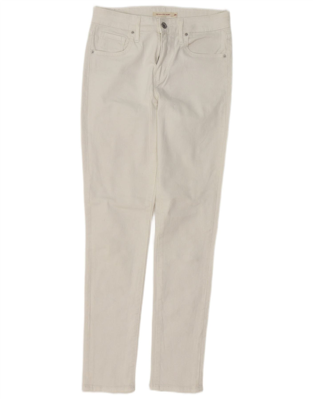 Blugi skinny cu talie mare 721 de la LEVI'S L26 L29 alb