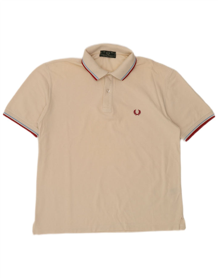 FRED PERRY Tricou polo pentru bărbați, bumbac, bej mediu