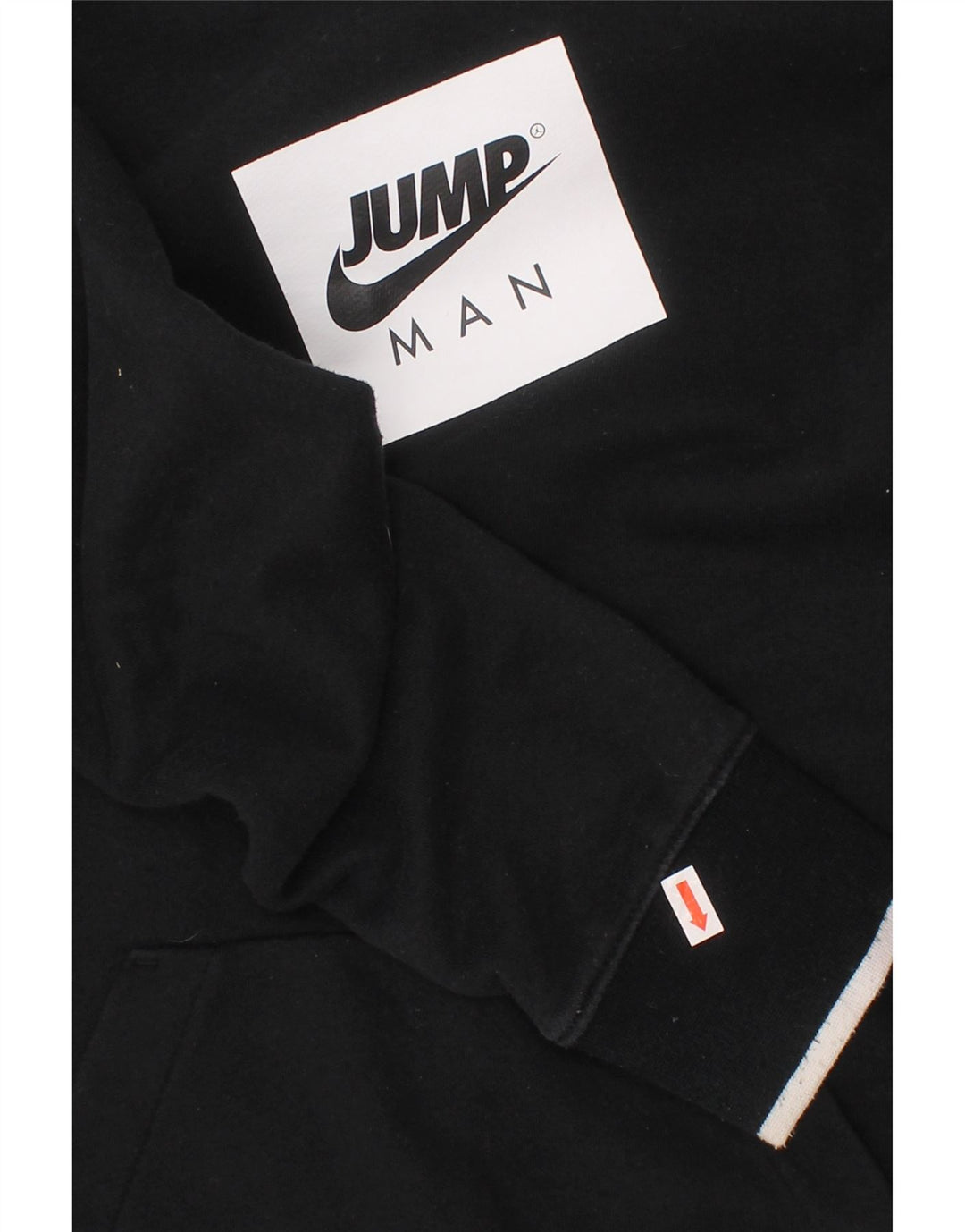 JORDAN Pulover cu glugă grafic pentru băieți 12-13 ani, mare, negru, bumbac