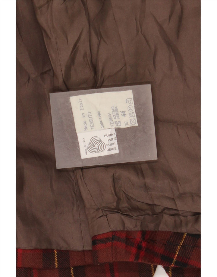 Set 2 piese Vintage pentru femei IT 42/44 Medium W26 L28 Red Check Wool