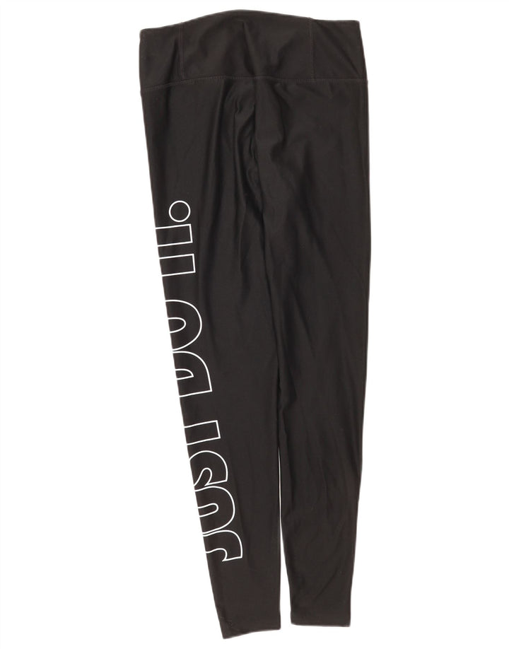 Leggings Nike Dri Fit Graphic pentru femei UK 8 Small Negru Poliester