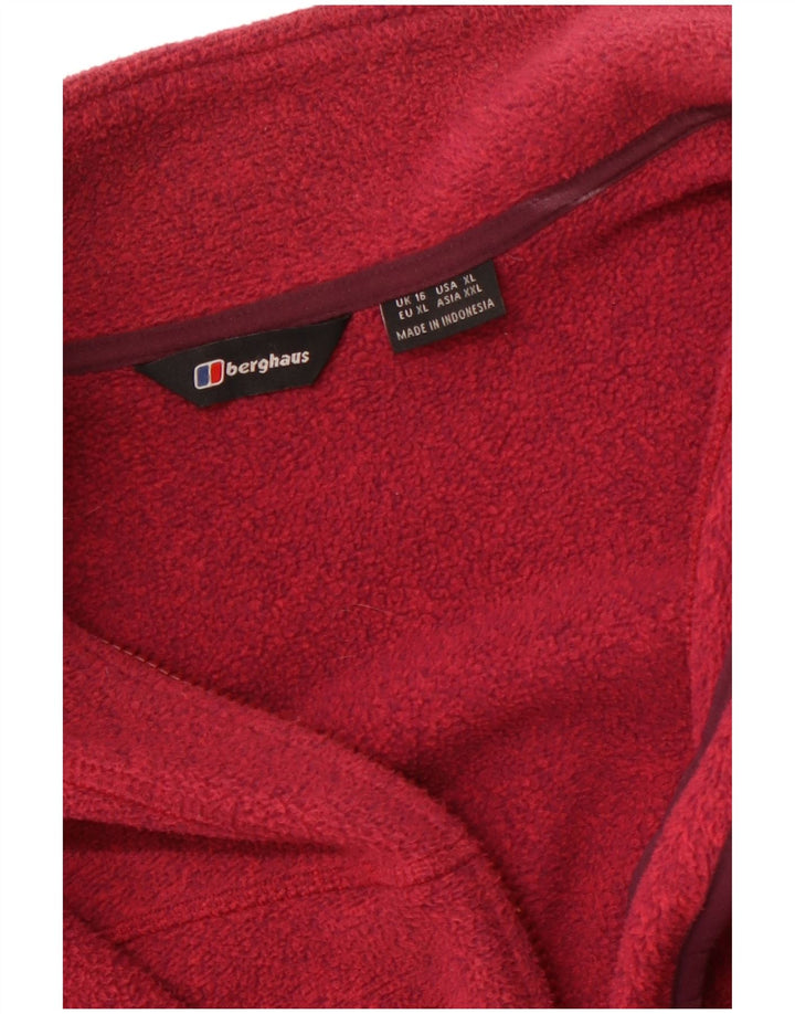 Jachetă fleece pentru femei Berghaus UK 16 Lung Bourgogne