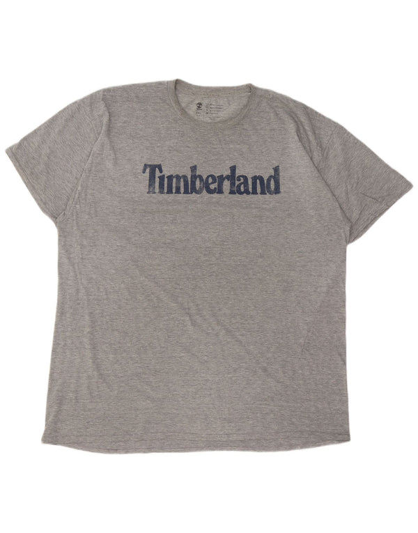 Tricou grafic Timberland pentru bărbați, cu croială normală, 2XL, bumbac gri