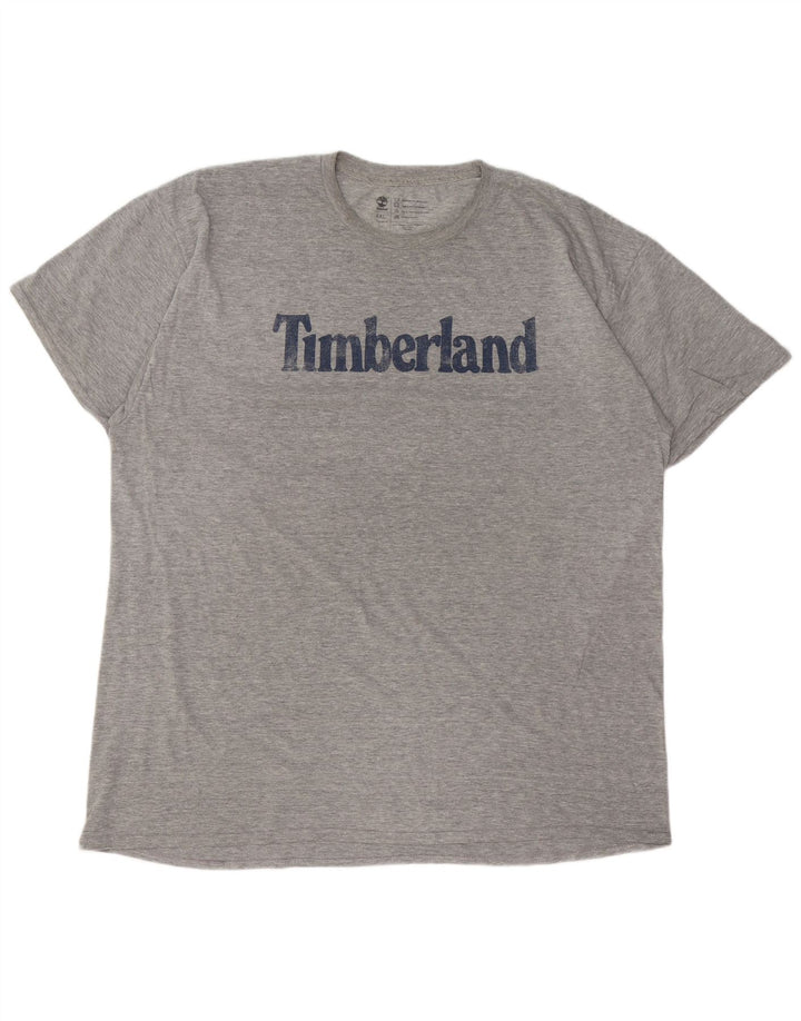 Tricou grafic Timberland pentru bărbați, cu croială normală, 2XL, bumbac gri