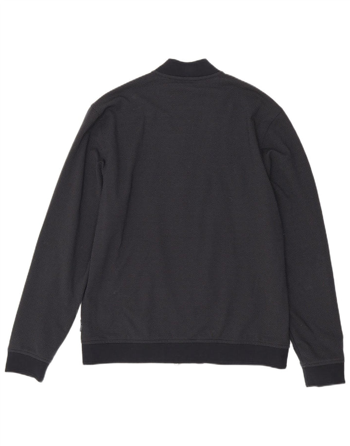 Jachetă bomber pentru bărbați Ted Baker Mărimea 4 mare, albastru bleumarin, viscoză cu pete