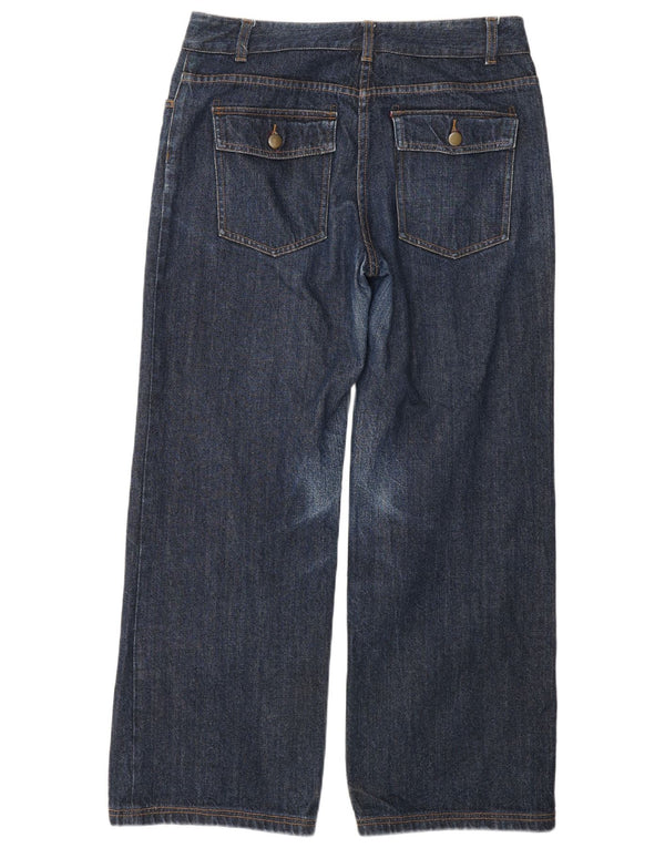 Toast Blugi pentru femei cu picioare largi UK 12 Medium W32 L29 Bleumarin