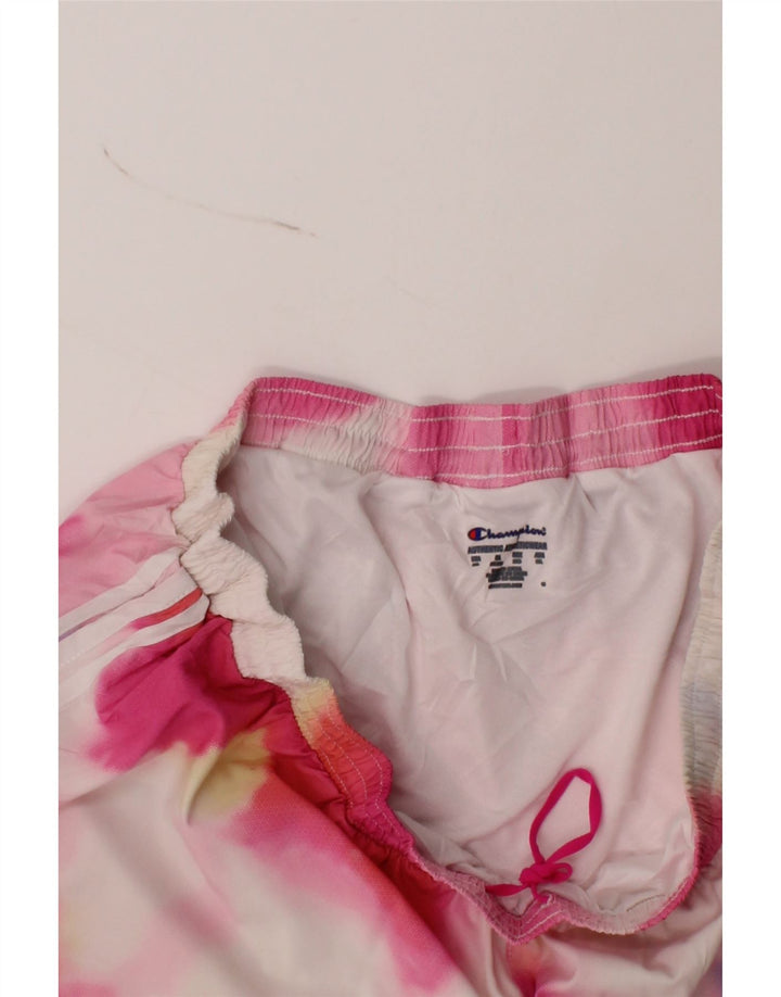 CHAMPION Womens Sport Shorts UK 20 2XL Multicoloured Tie Dye Polyester Vintage Champion and Second-Hand Champion from Messina Hembry 
