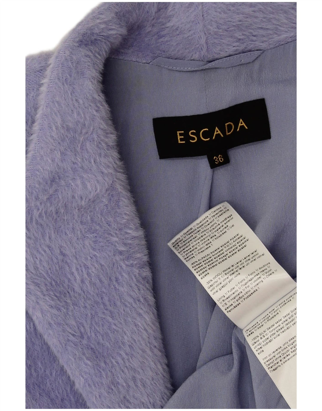 Jachetă pentru femei Escada Blazer Oversized Open EU 36 Lână de alpaca violet mic