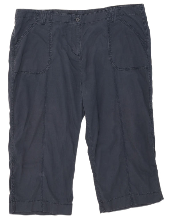 Bermude pentru femei Marks & Spencer UK 20 2XL W40 Bumbac bleumarin