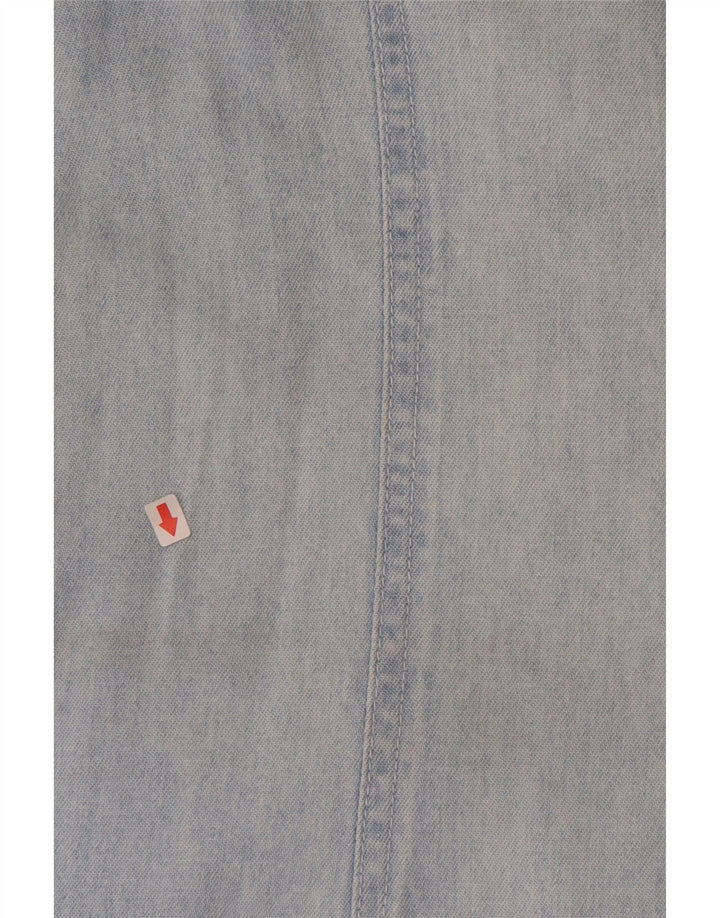 JOHN BANER Rochie de denim fără mâneci pentru femei IT 50 XL Bumbac albastru