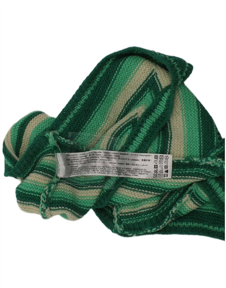 Top Crop tricot pentru femei Zara, bumbac cu dungi verzi medii
