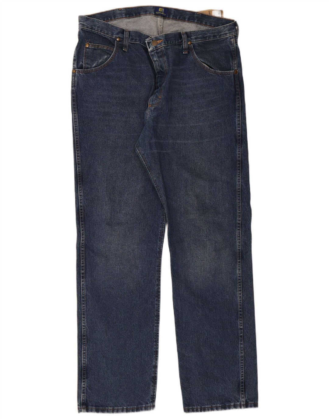 Blugi drepti pentru bărbați Wrangler W38 L32 Bumbac albastru