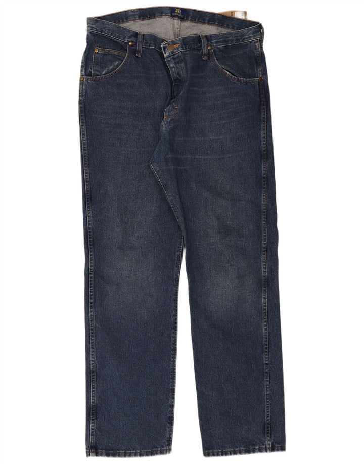 Blugi drepti pentru bărbați Wrangler W38 L32 Bumbac albastru