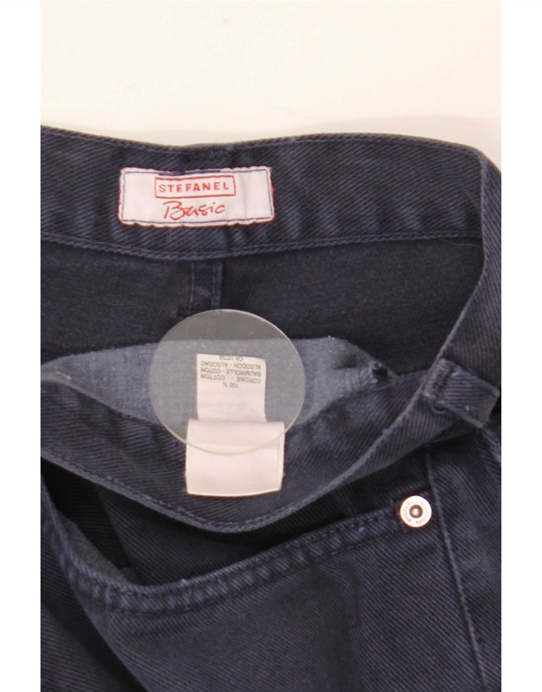 Stefanel Blugi Bărbați Drepți IT 48 Medium L34 L34 Bumbac Bleumarin