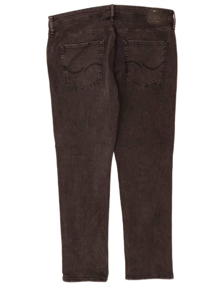 Blugi slim pentru bărbați Jack & Jones W38 L32 bumbac gri