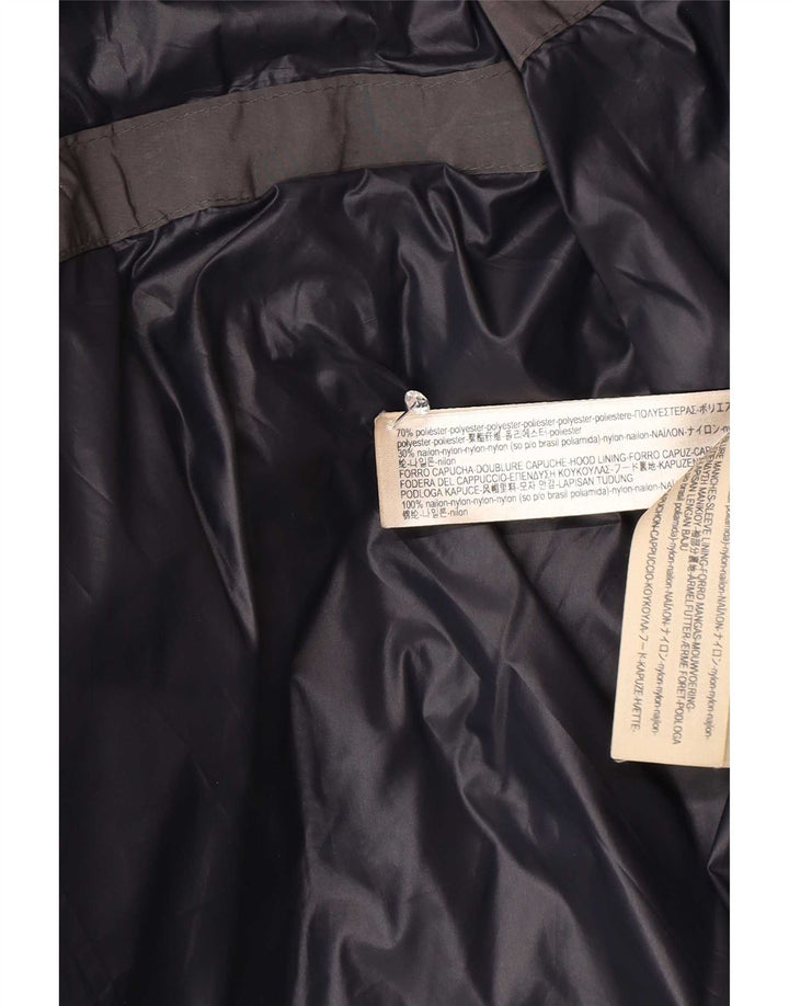 Massimo Dutti haină căptușită cu glugă pentru femei UK 40 mare, gri, poliester