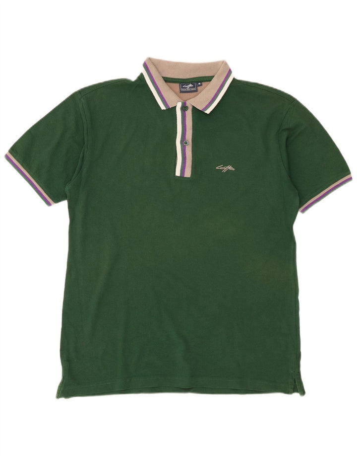 Tricou polo pentru bărbați Lotto, bumbac verde mediu