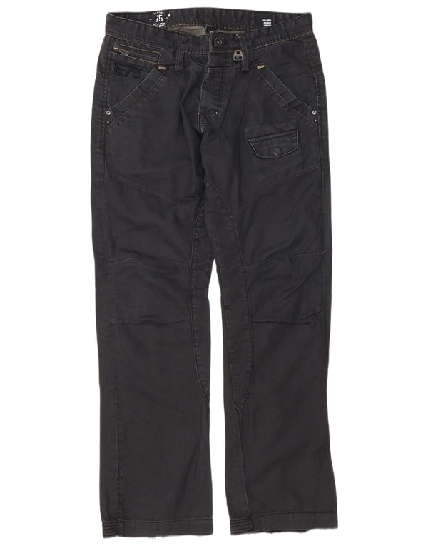 Blugi drepți pentru bărbați Jack & Jones W34 L34 bumbac negru