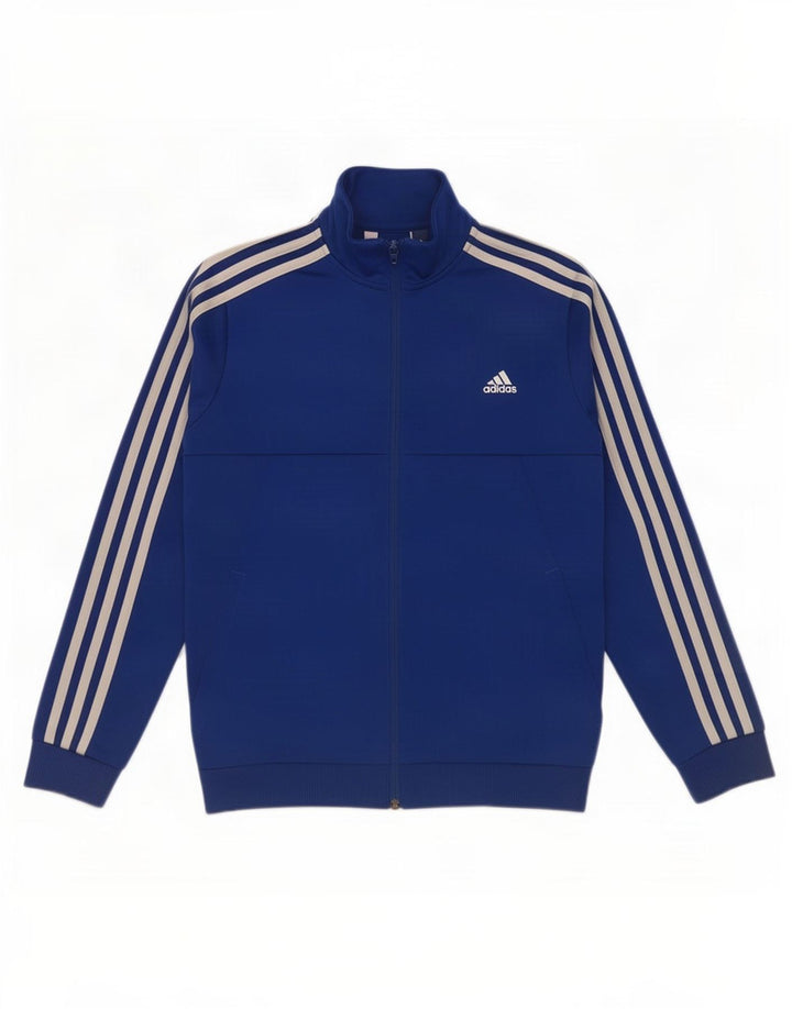 Jachetă de trening pentru băieți Adidas 11-12 ani poliester albastru