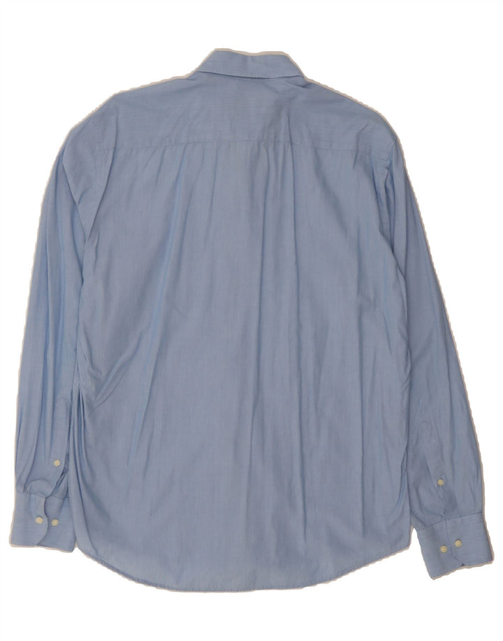 DACK'S Mens Slim Fit Shirt Large Blue Vintage Dack's and Second-Hand Dack's from Messina Hembry 