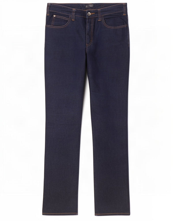 Blugi drepti pentru femei Armani L30 L33 Bumbac bleumarin