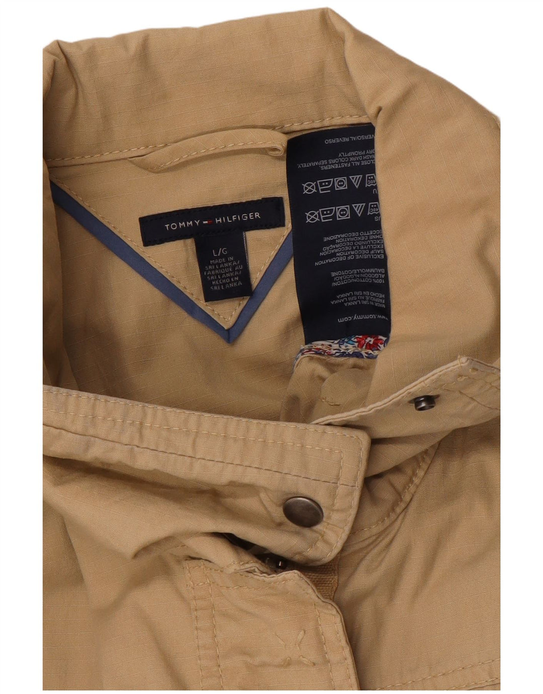 Jachetă utilitare Tommy Hilfiger pentru femei UK 16 mare, bej, bumbac