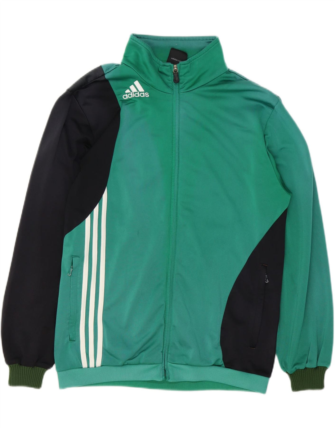 Jachetă de trening pentru bărbați Adidas UK 40/42 Medium Green Colorblock