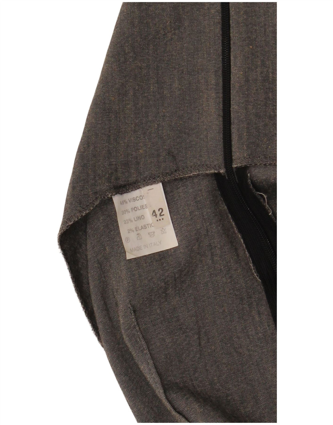 Rochie teacă fără mâneci vintage pentru femei IT 42 Viscoză gri mediu