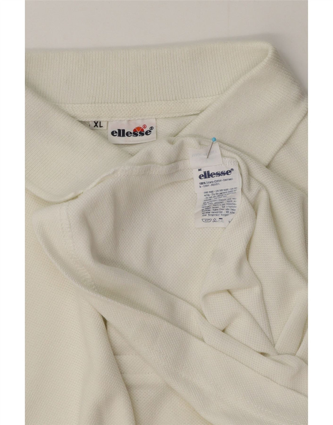 Tricou polo pentru bărbați Ellesse, bumbac alb XL