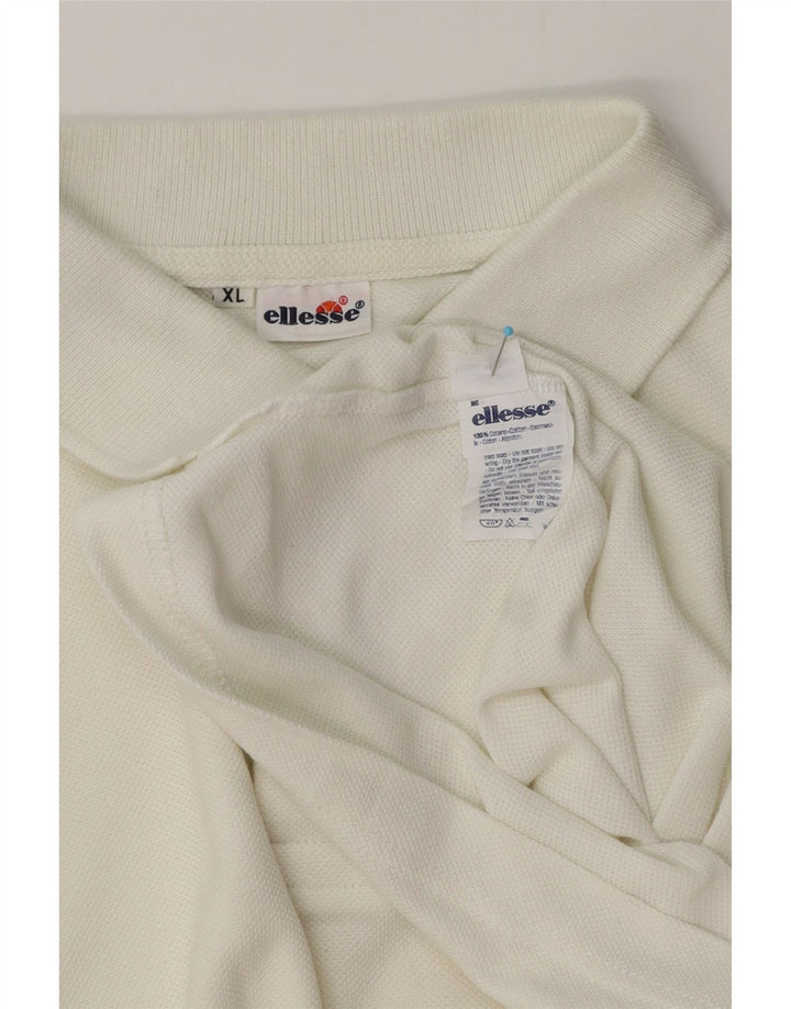Tricou polo pentru bărbați Ellesse, bumbac alb XL