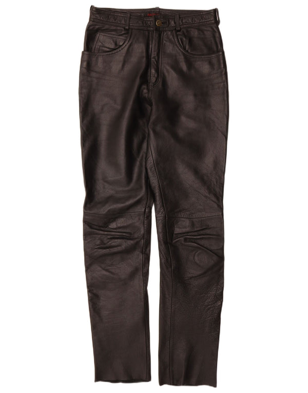 Pantaloni subțiri din piele Linus pentru femei W29 L33 din piele neagră