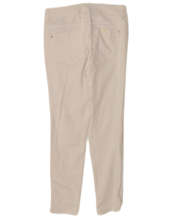 Pantaloni de damă Zara skinny casual EU 40 Medium L30 L27 Bumbac alb