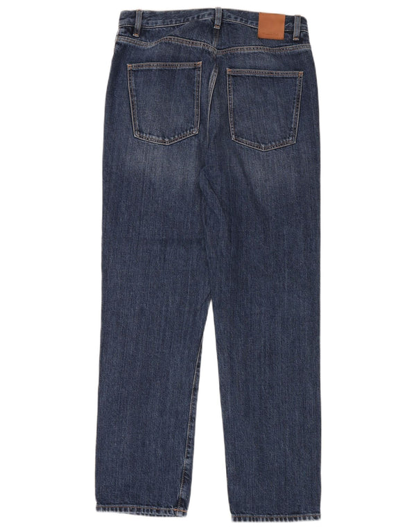 Massimo Dutti Womens Straight Jeans EU 36 XS W26 L30 Blue Cotton