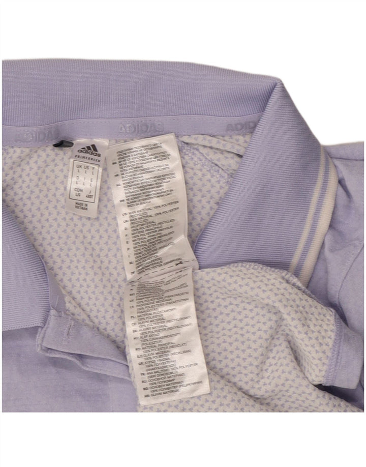 Tricou polo ADIDAS pentru femei UK 14 Poliester violet mare