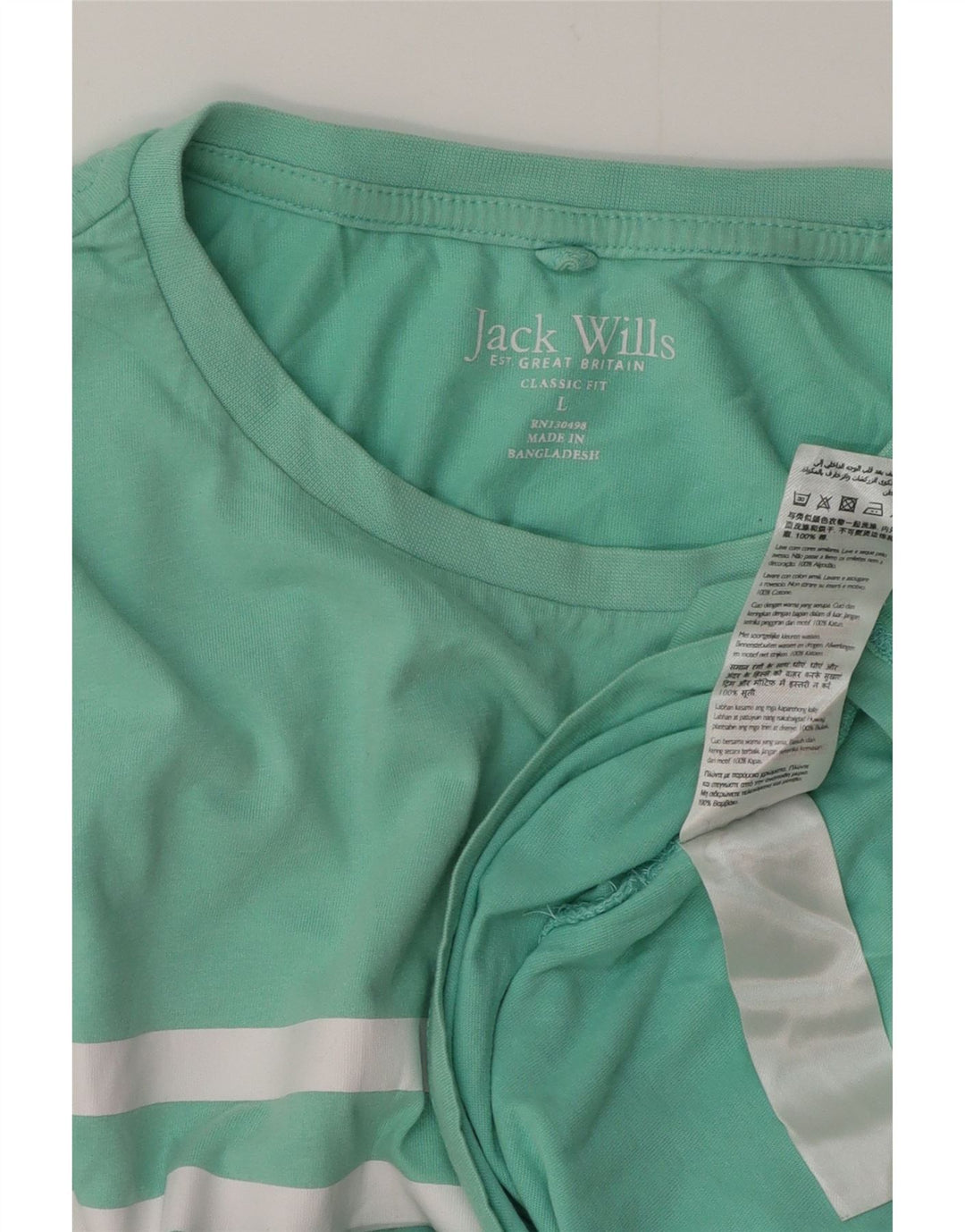 Tricou grafic pentru bărbați JACK WILLS Top mare din bumbac verde